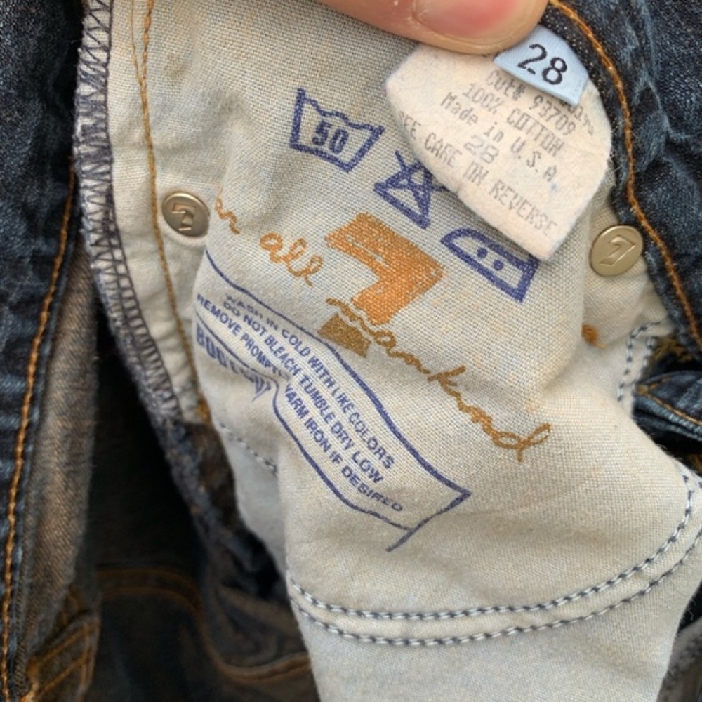 7 For All Mankind Blue Jeans Denim Women 28. E11 - Picture 6 of 8